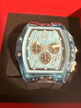 Invicta S1 Rally Kinesia Anatomic Men's Watch- 47mm, Black-Professional Chronogr